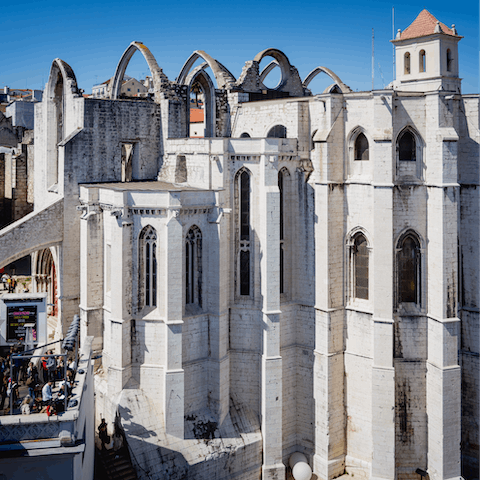Visit the Carmo Convent, fourteen minutes away on foot