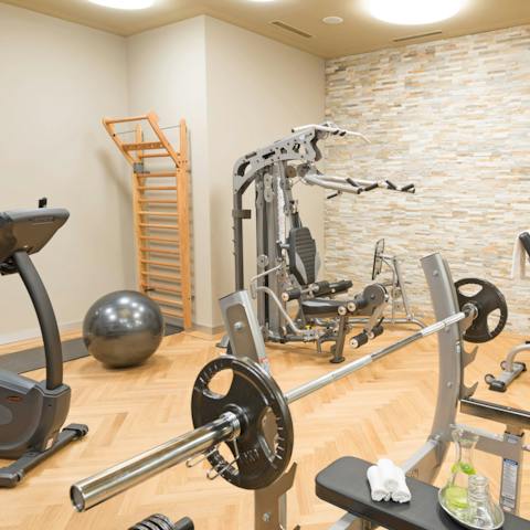 Keep up your fitness regime in the gym