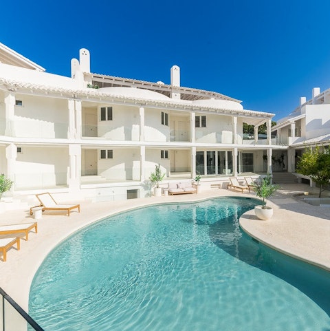 Take a dip in the communal pool