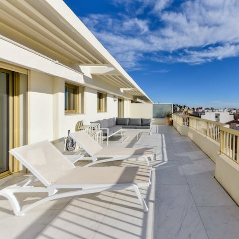 Soak up the sun from the balcony – don't forget your glass of wine