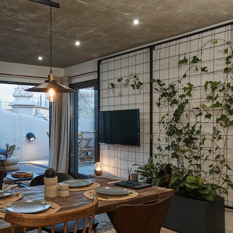 Admire the stylish interiors