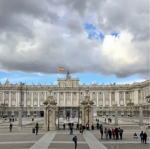 Walk thirteen minutes to the incredible Royal Palace
