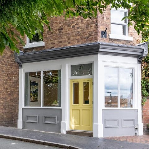 Spot quirky design features due to its previous life as a sweet shop