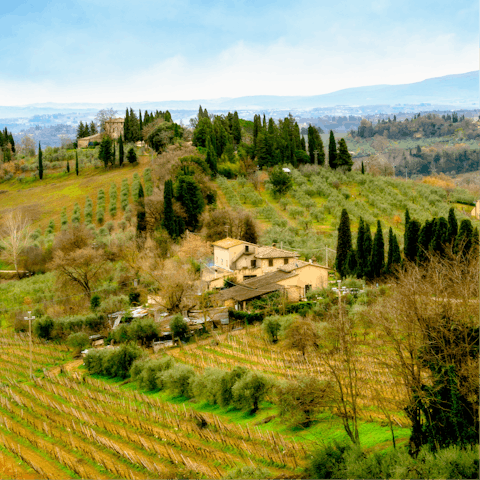 Stay in the Florence countryside – just a forty-five-minute drive away from the city centre