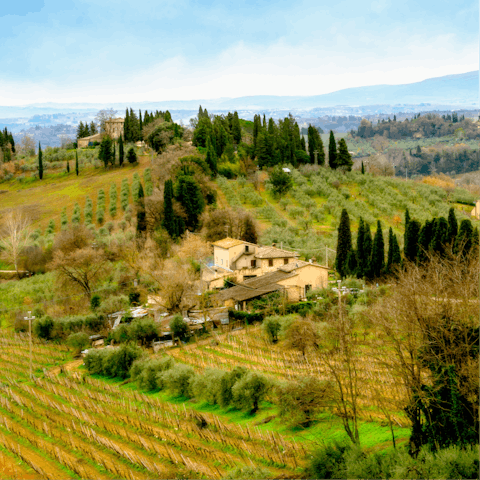 Stay in the Florence countryside – just a forty-five-minute drive away from the city centre