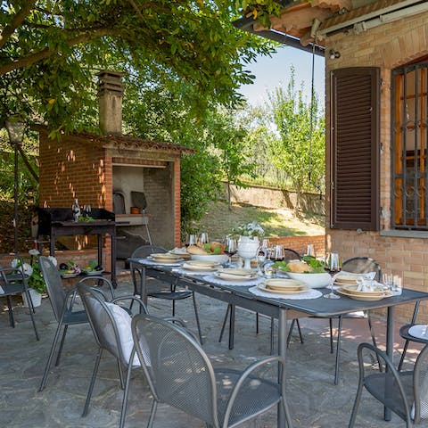 Fire up the barbecue for delicious alfresco lunches in the garden