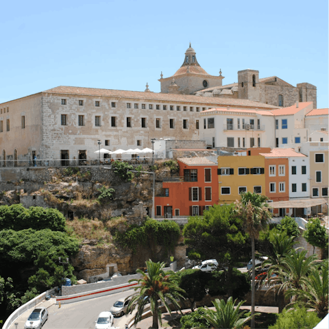 Stay just a ten-minute drive from Mallorca's capital, Mahon