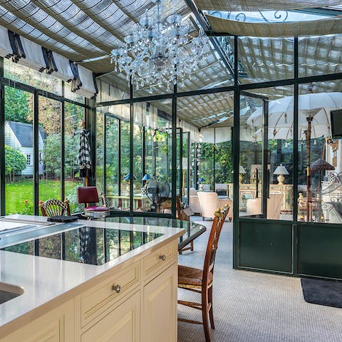 Cook a Parisian feast in the stylish kitchen