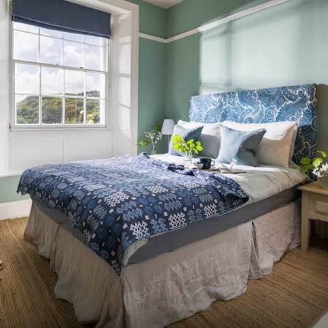 Wake up to gorgeous natural views in the pretty bedrooms