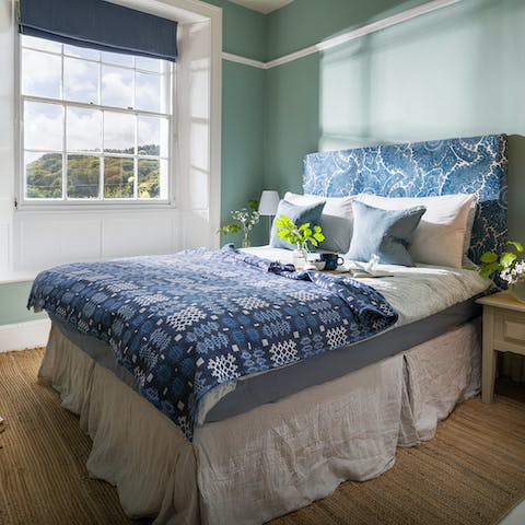 Wake up to gorgeous natural views in the pretty bedrooms