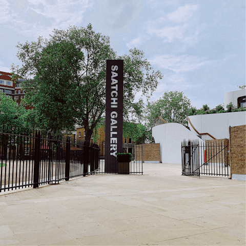 Spend a day at Saatchi Gallery, a quick cab or bus ride away