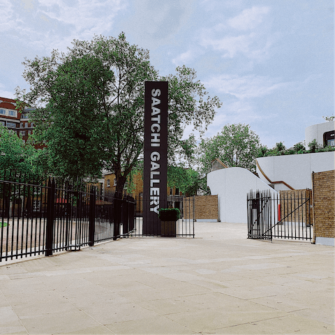 Spend a day at Saatchi Gallery, a quick cab or bus ride away