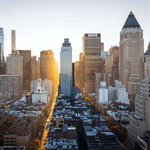 Gaze out over the Midtown skyline from your base in Hell's Kitchen