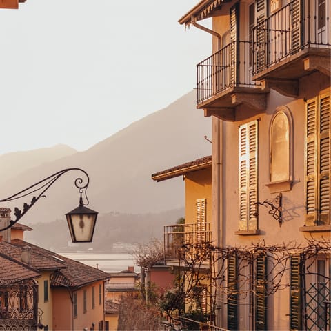 Visit the Basilica di San Giacomo in the town of Bellagio