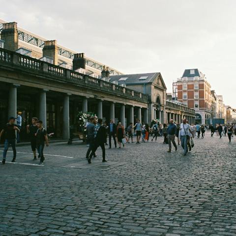 Embrace the hustle and bustle of Covent Garden, right on the doorstep