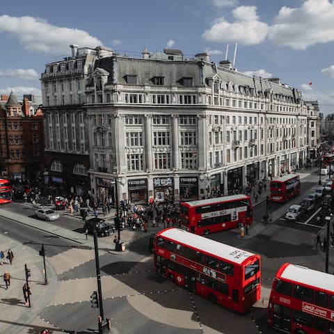 Arrive in Central London within twenty-one minutes via public transport