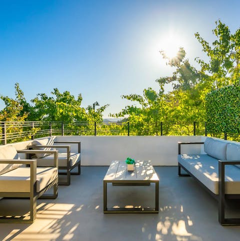 Find your own private sanctuary with views across the Santa Monica Mountains
