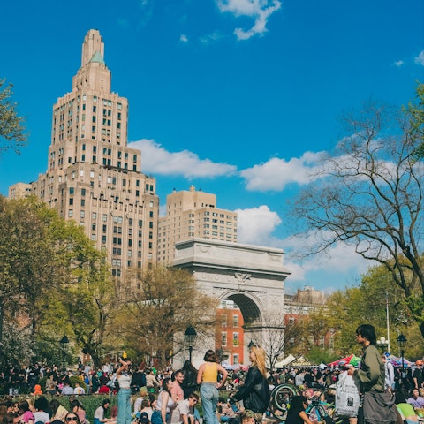 Enjoy the sunshine in nearby Washington Square Park, one of the city's most iconic spots