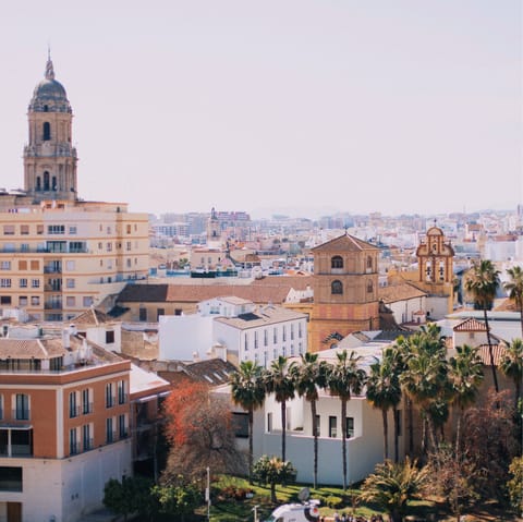 Spend a day exploring Málaga, around half an hour's drive away
