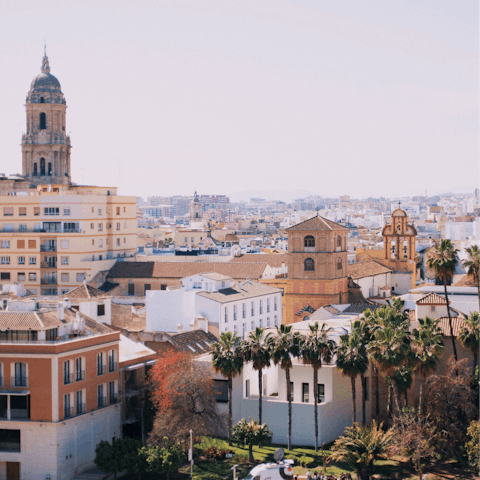 Spend a day exploring Málaga, around half an hour's drive away
