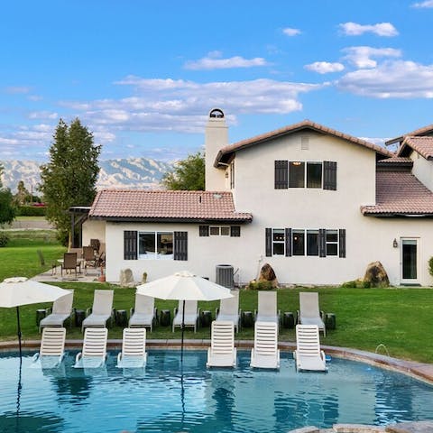 Lounge by the stunning saltwater pool
