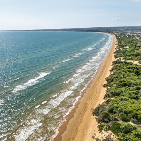 Spend blissful days on the beach of Santa Maria del Focallo