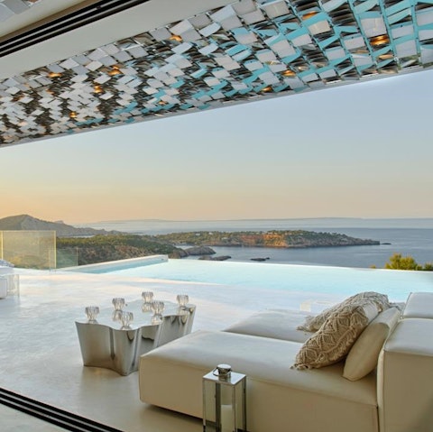 Sip Champagne while admiring the sunset