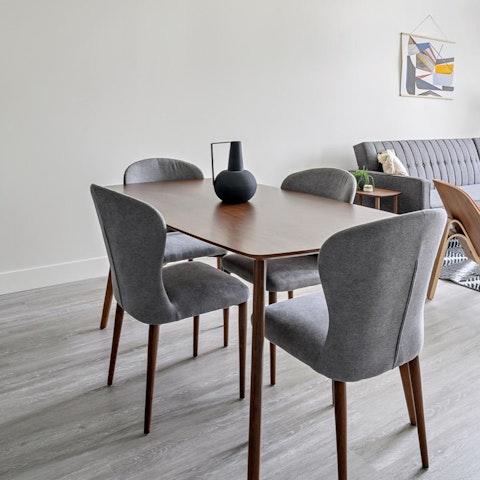 Sit down to a homemade feast at the chic dining table when you're not sampling the on-site Mexican restaurant