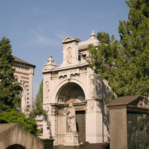Head ten minutes east to enter the storied Cimitero Monumentale