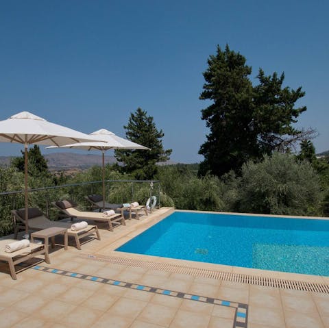 Take a refreshing dip in the pool