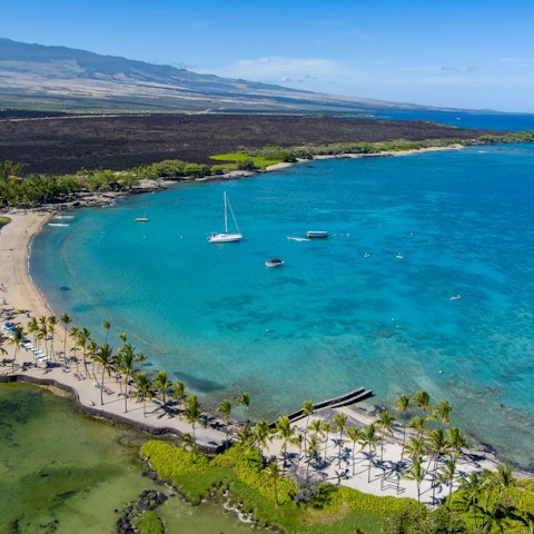 Top up your tan on Giada's Beach, a short walk away