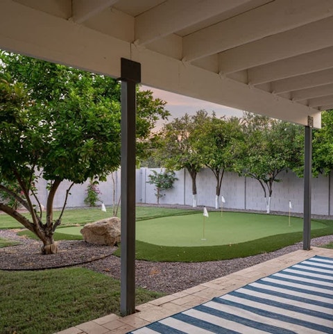 Test your skills on the putting green