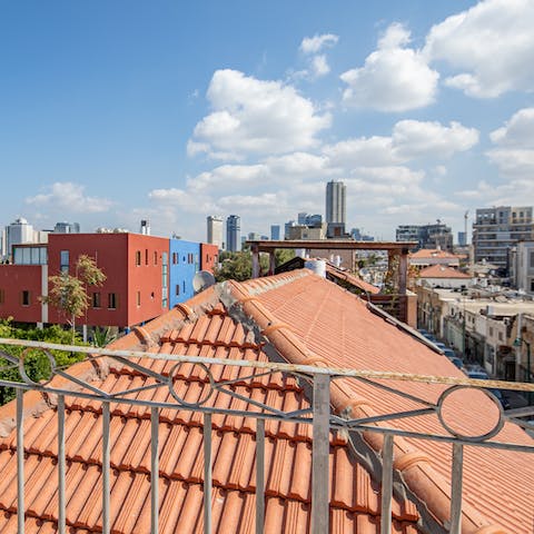 Take in the views of Tel Aviv