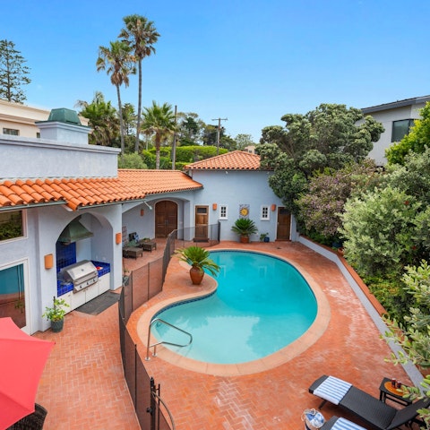 Spend the day swimming in the private pool