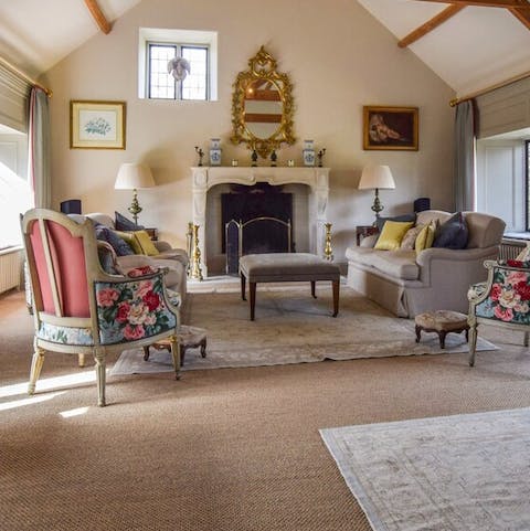 Settle down with a great book in front of the fireplace