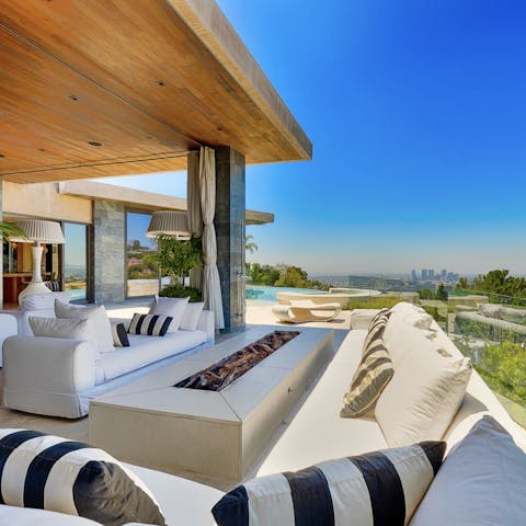 Lose yourself for awhile in this cosy nook, with these breathtaking views
