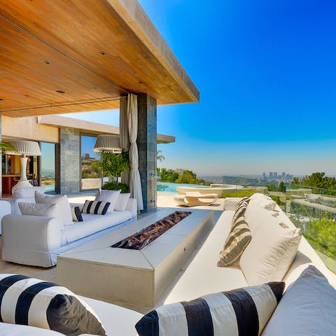 Lose yourself for awhile in this cosy nook, with these breathtaking views