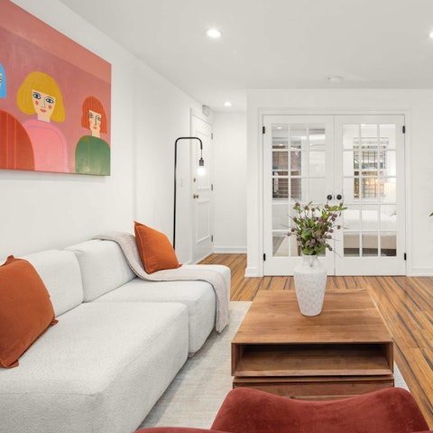 Unwind in the living area after a busy afternoon