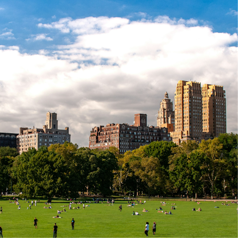 Spend the day in Central Park, twenty minutes by subway