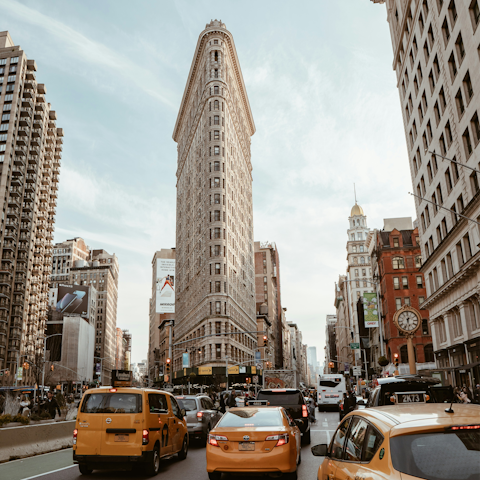 Walk ten minutes to the Flatiron Building