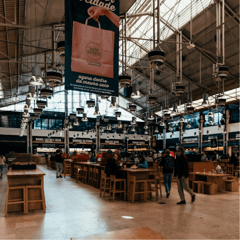 Spend a day in Time Out Market, sampling the local delicacies, a short walk away