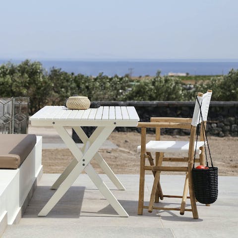 Greet the day with a fresh breakfast on the terrace – your host arranges it for you