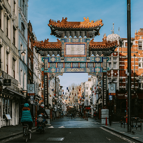 Stay in vibrant Chinatown, moments from eateries, theatres, and bars