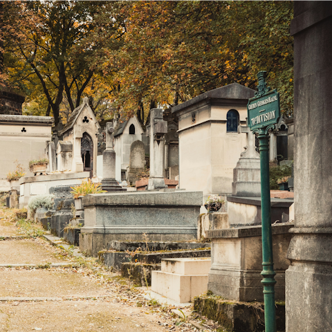Take a peaceful stroll through Cimetière Père Lachaise – it's only five minutes away