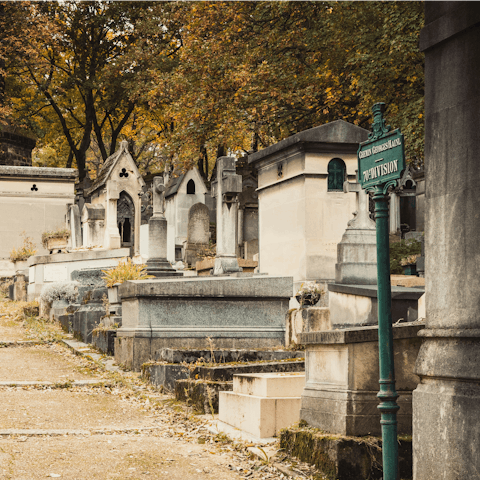 Take a peaceful stroll through Cimetière Père Lachaise – it's only five minutes away