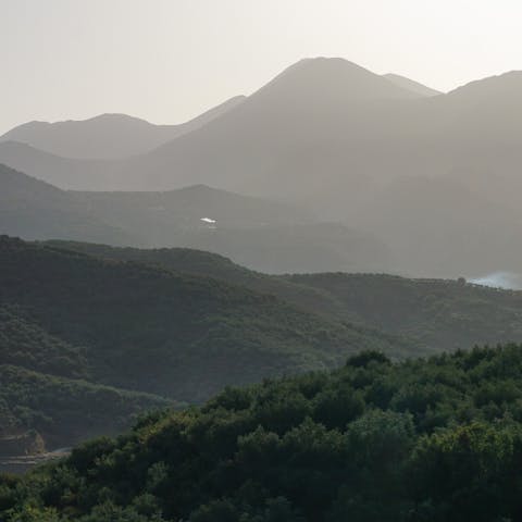Explore the mountains of Crete from this home in Zoniana