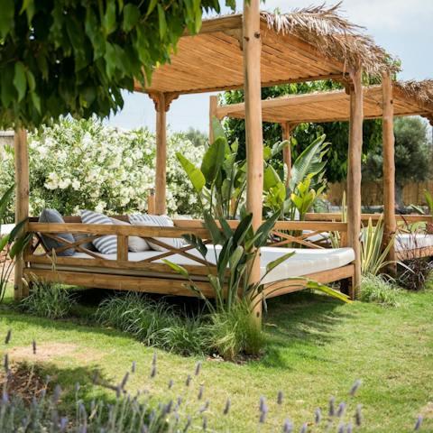 Take a siesta on the double daybeds