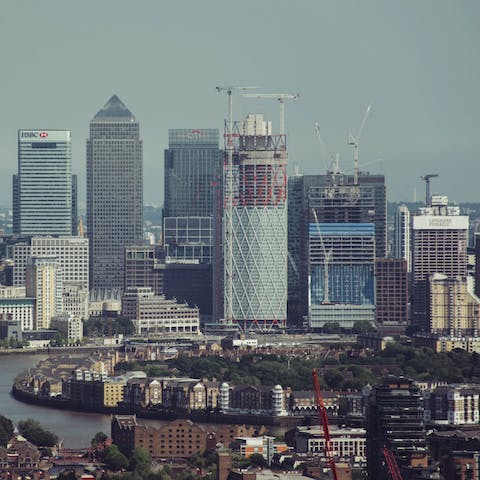 Stay in Canary Wharf, a hub for business, shopping and dining