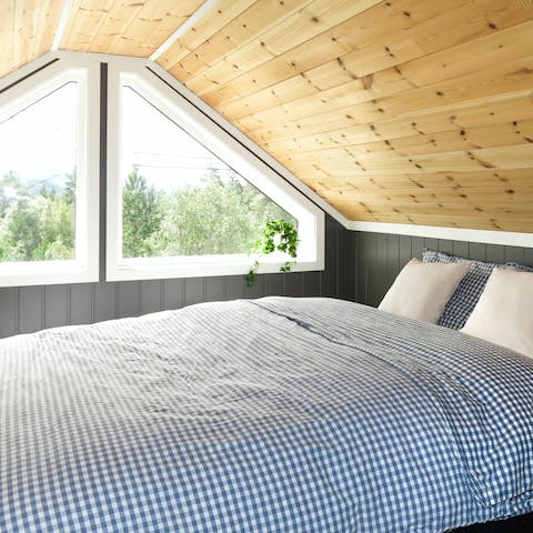 Admire the view from the upstairs bedrooms