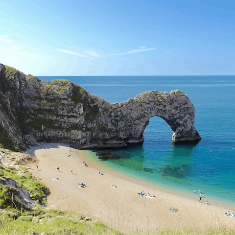 Explore the stunning South West Coast Path, about 20 miles away